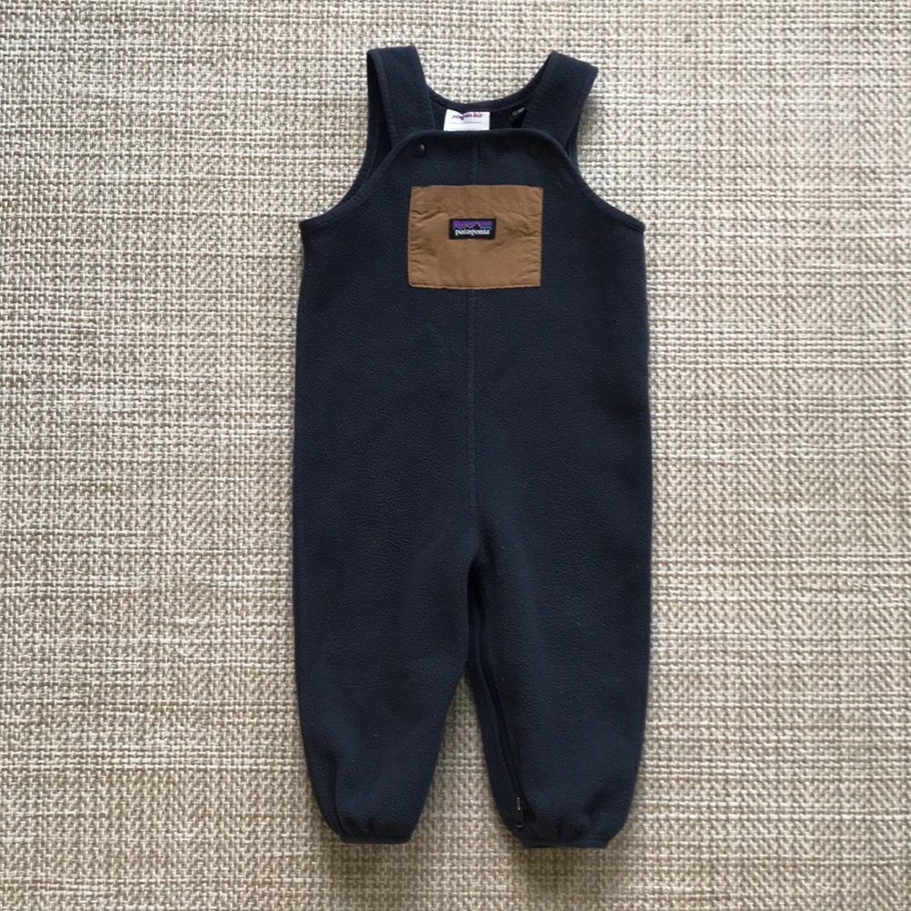 Patagonia Fleece Overalls (size 12-18m)